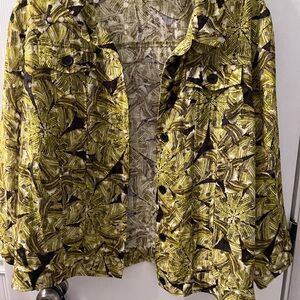 💜3 for $15 Christopher & Banks Yellow and Black Button Down Shirt